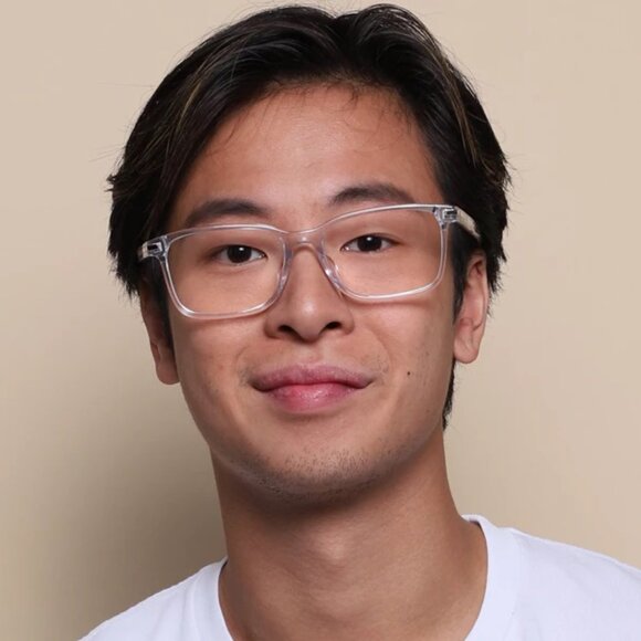 Prada Men Eyeglasses Crystal Demo Square PR14WVF 2AZ1O1 BRAND NEW - Picture 8 of 8